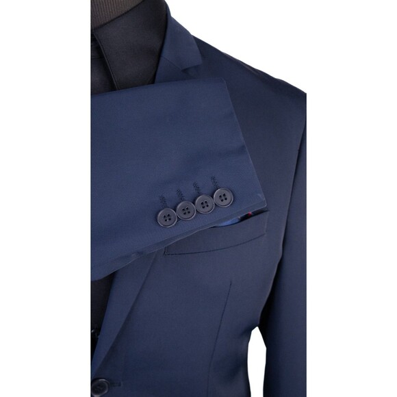 H&M Mens Blazer Jacket Size 40R Slim Fit Stretch Sport Coat Two Button Poly - Picture 6 of 14